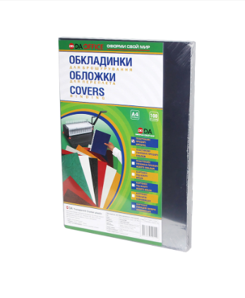 Обкладинка пластик PVC А4, 150мкм прозора безбарвна уп/100шт ТМ DA